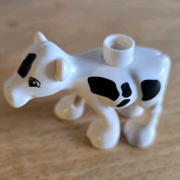 Lego DUPLO Boy In Overalls Farm Animals Horse Cow Chicken - Picture 4 of 6